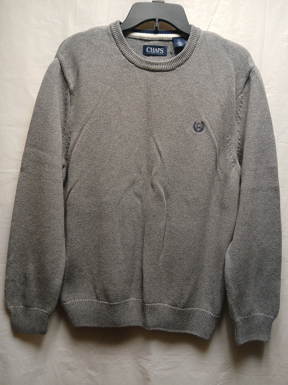 Chaps Men's Gray Crewneck Sweater
